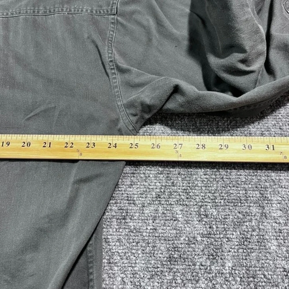 VTG 90s Structure Men's Large Dark Gray Long Sleeve 100% Cotton Button-Up Shirt - Picture 9 of 11